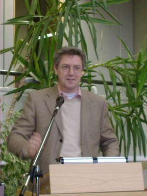 Prof. Dr. Tade Tramm bei seinem Impulsreferat